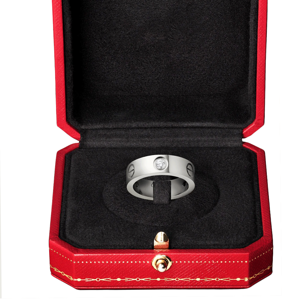 KADIR-LOVE RING 3 DIAMONDS WHITE GOLD, DIAMONDS
