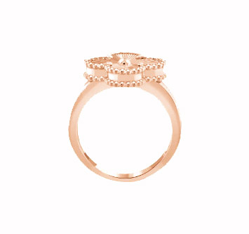 Alhambra ring   rose gold