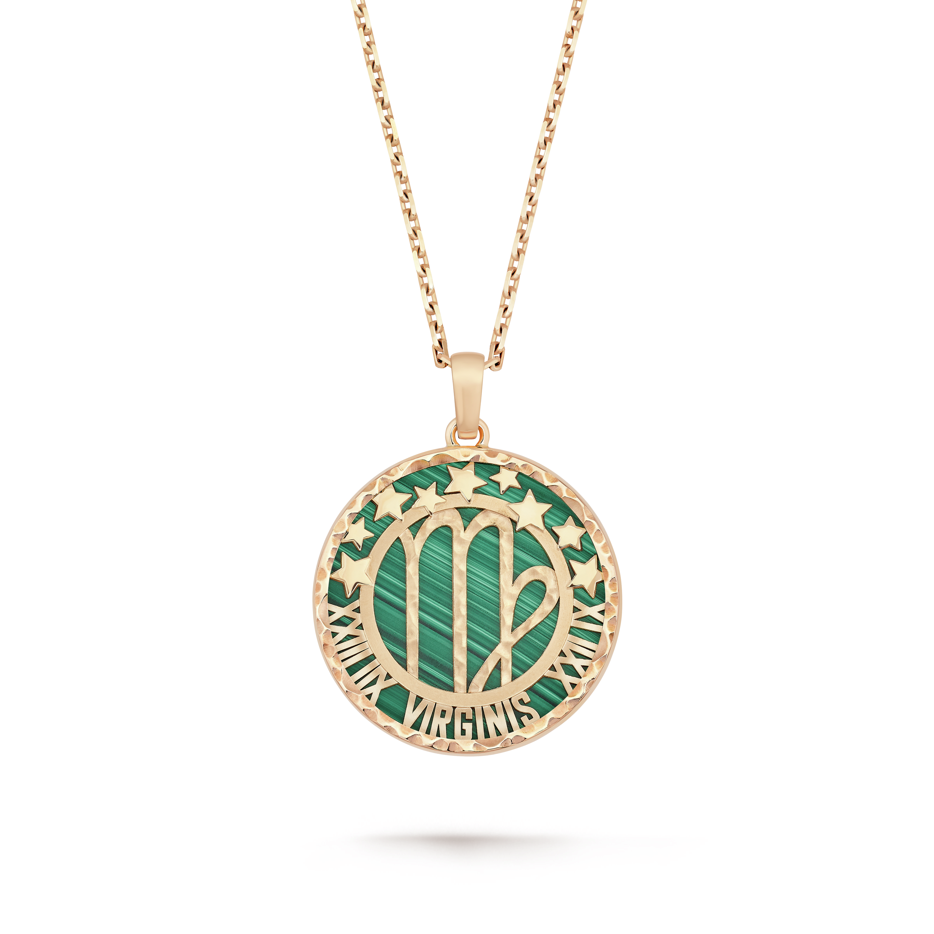 Zodiaque long necklace Virginis (Virgo)  rose gold,