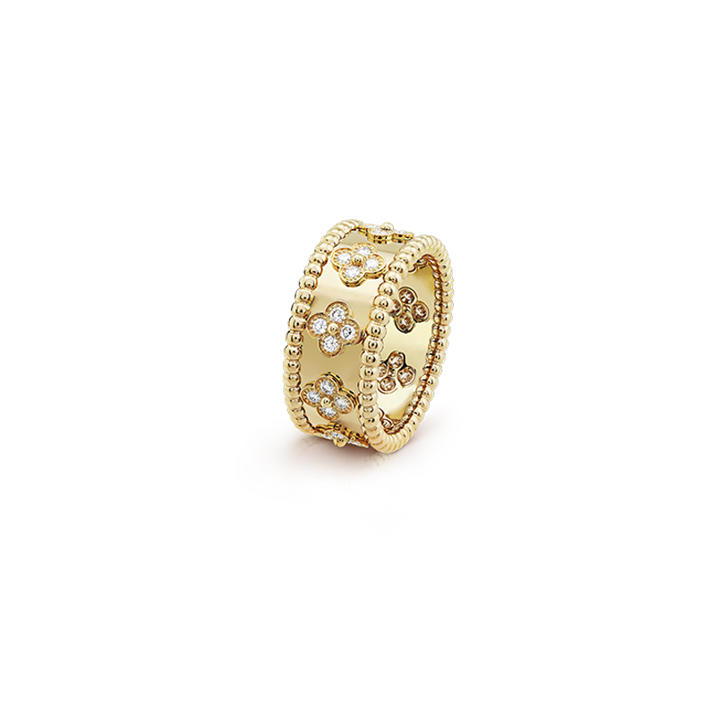 Perlée clovers ring