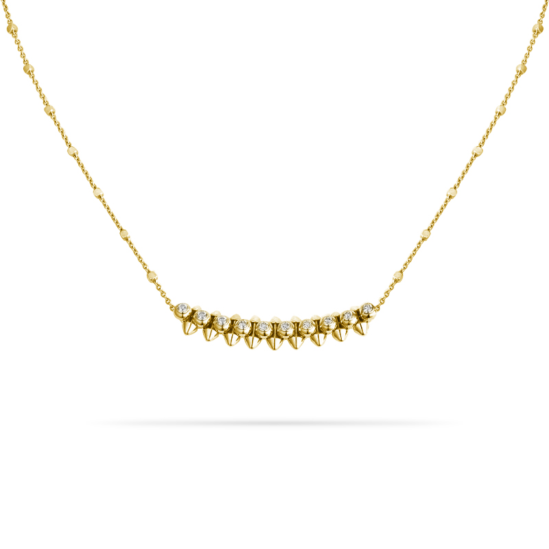 KADIR-GENTLE BULLET HEAD-Gentle NECKLACE DIAMONDS