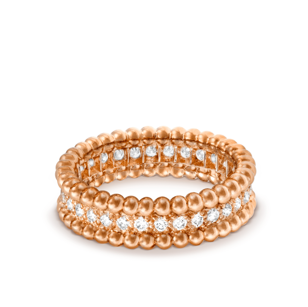 Perlée diamonds ring