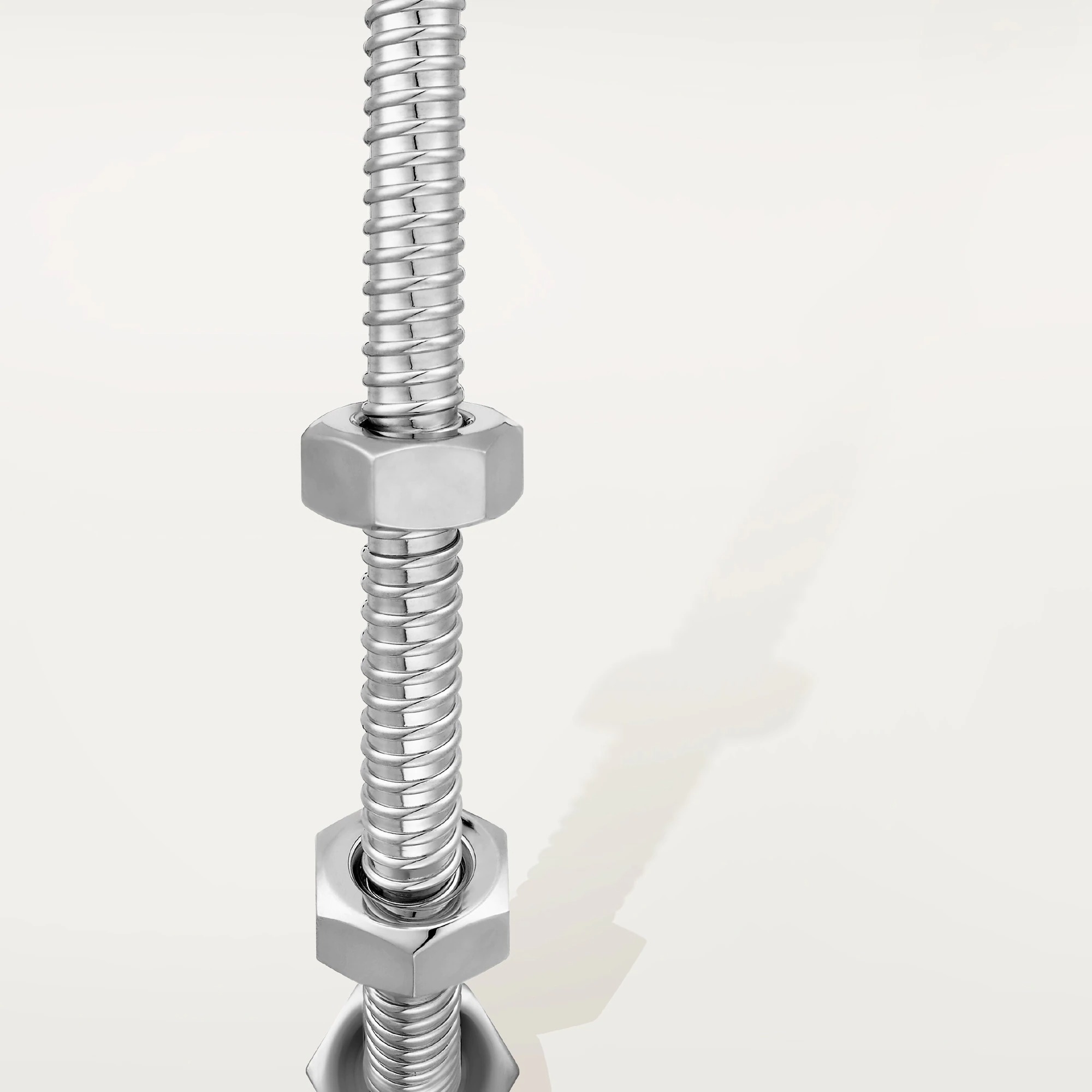 ECROU DE Ecroe BRACELET Rhodiumized white gold