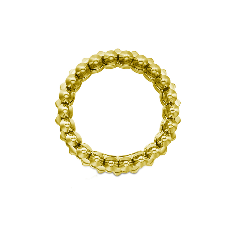 Caty-GENTLE BULLET HEAD-Gentle RING YELLOW GOLD
