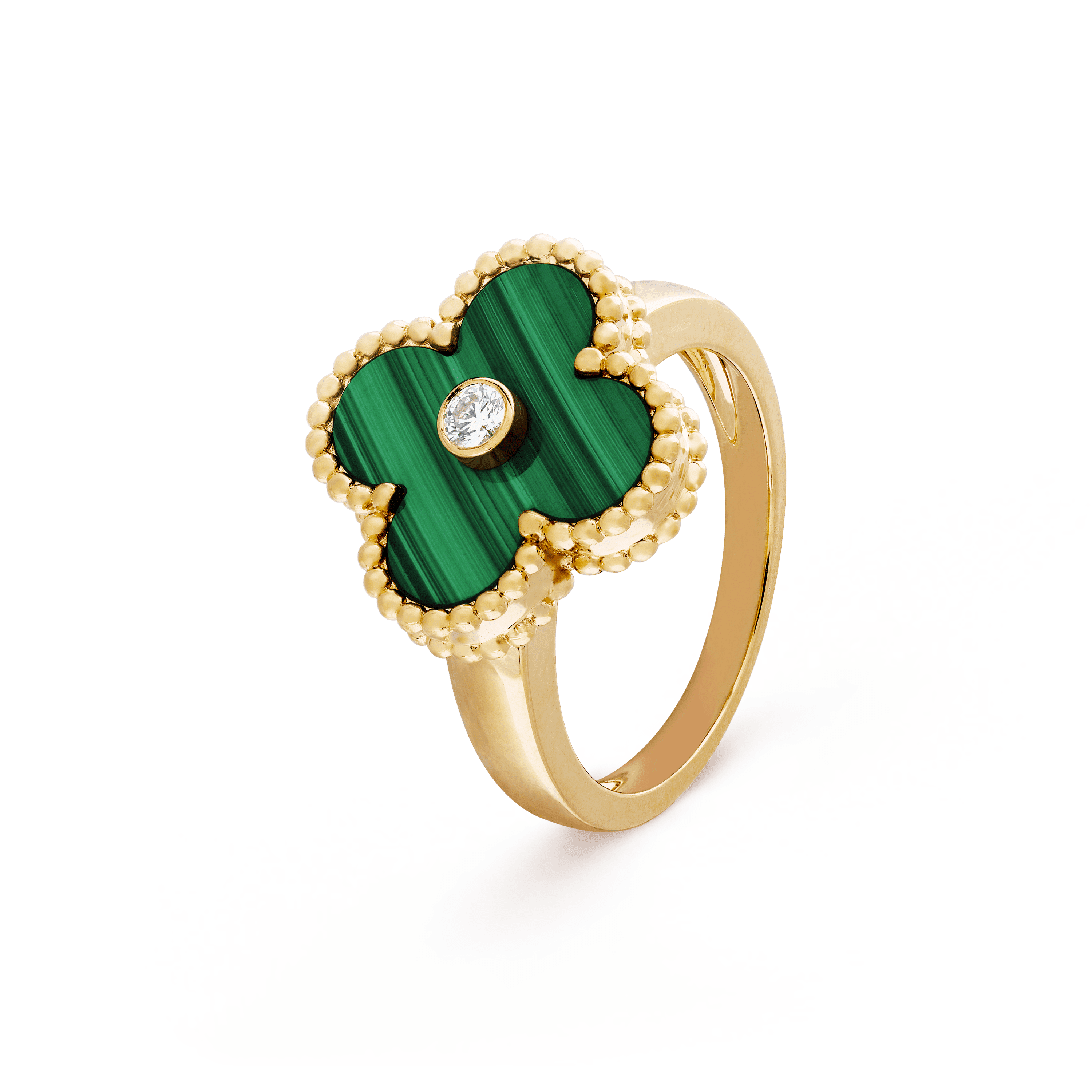 Van Cleef & Arpels Vintage Alhambra Malachite Ring