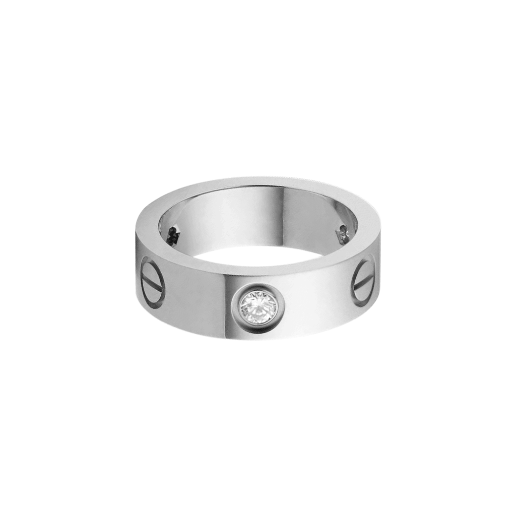 KADIR-LOVE RING 3 DIAMONDS WHITE GOLD, DIAMONDS