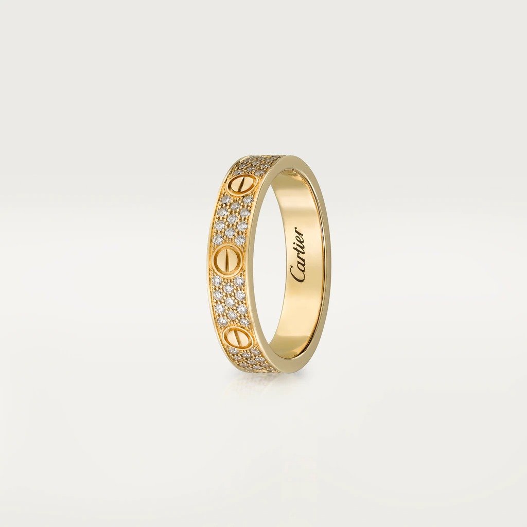 KADIR-LOVE WEDDING BAND, DIAMOND-PAVED YELLOW GOLD, DIAMONDS
