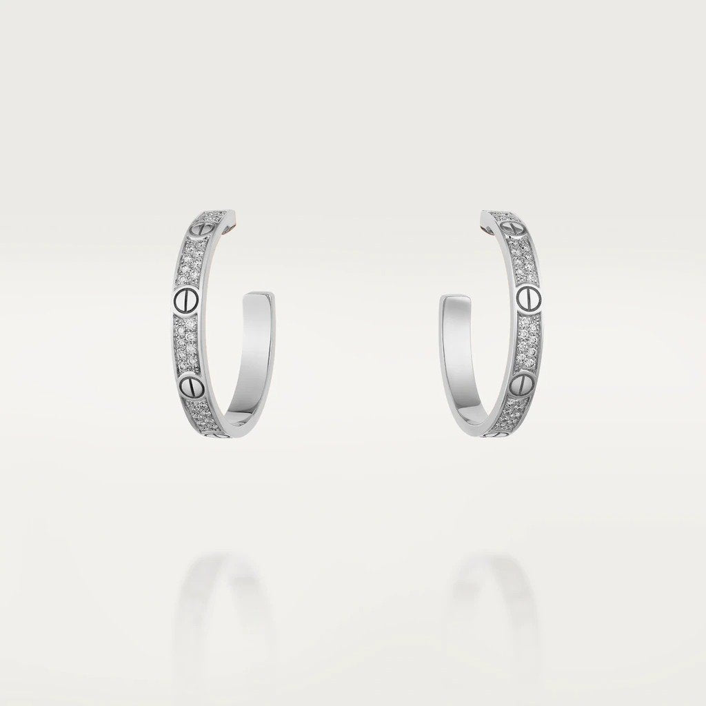 KADIR-LOVE EARRINGS WHITE GOLD, DIAMOND