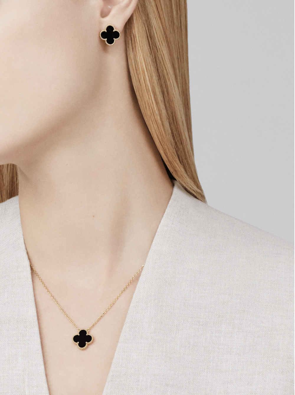 Van Cleef & Arpels Magic Alhambra One Motifs Black Necklace
