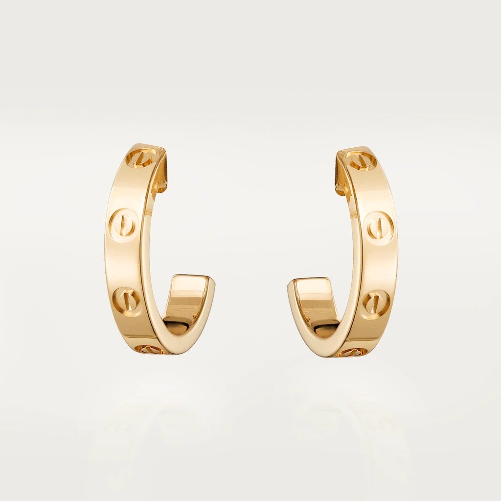 KADIR-LOVE EARRINGS YELLOW GOLD