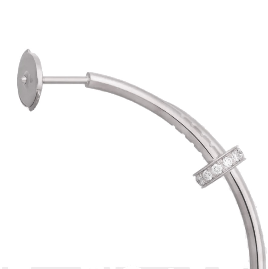 KADIR-ANILS-JUSTE UN CLOU EARRINGS WHITE GOLD, DIAMONDS