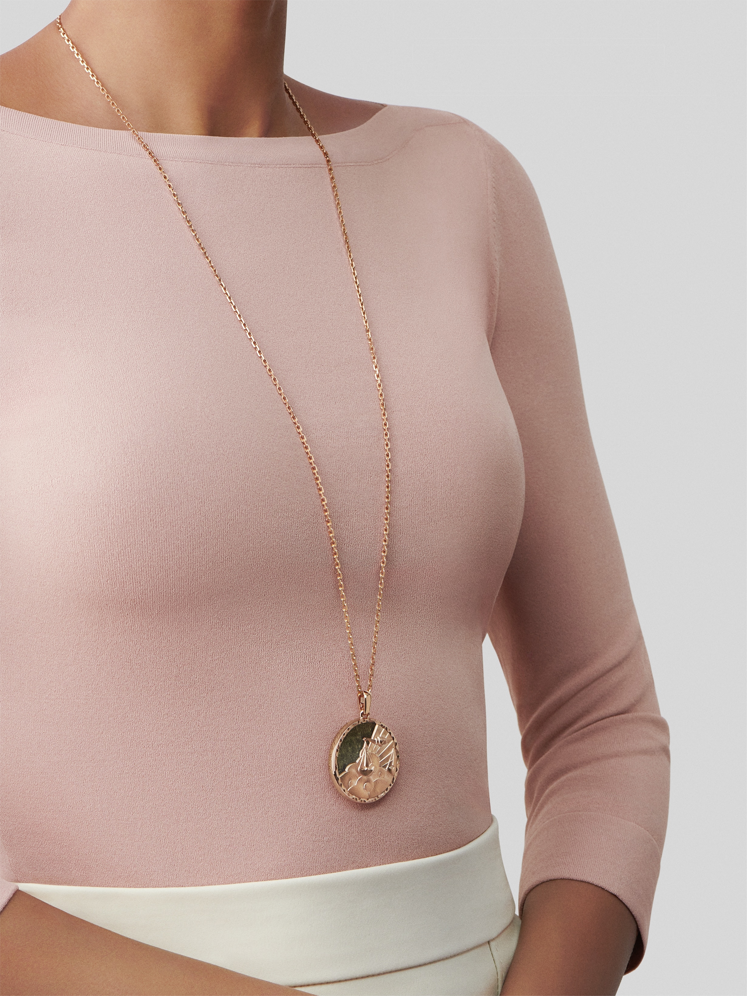 Zodiaque long necklace Librae