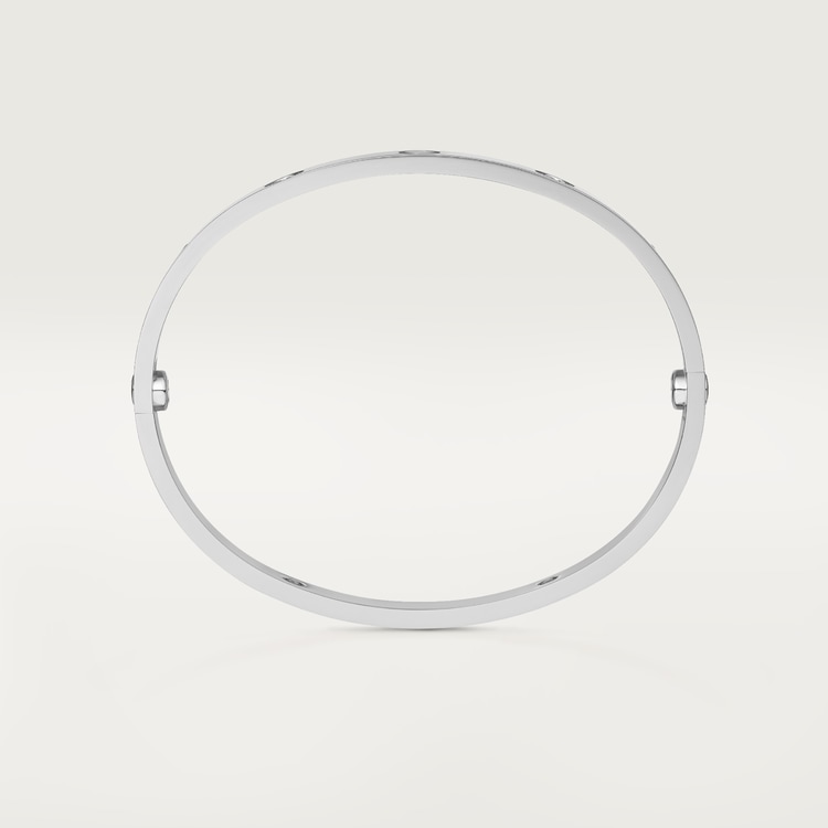 KADIR-LOVE BRACELET, 4 DIAMONDS WHITE GOLD