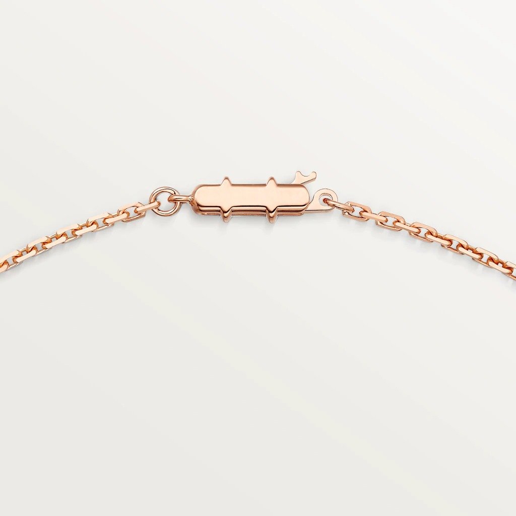 KADIR-LOVE NECKLACE ROSE GOLD, DIAMONDS