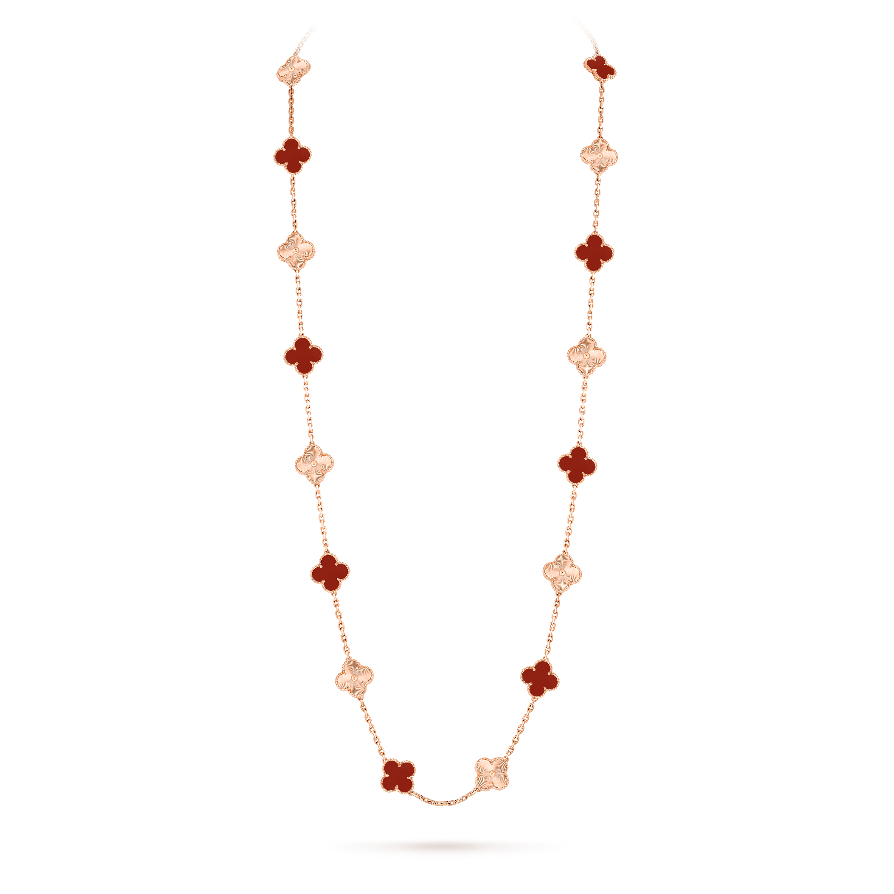 Vintage Alhambra long necklace, 20 motifs