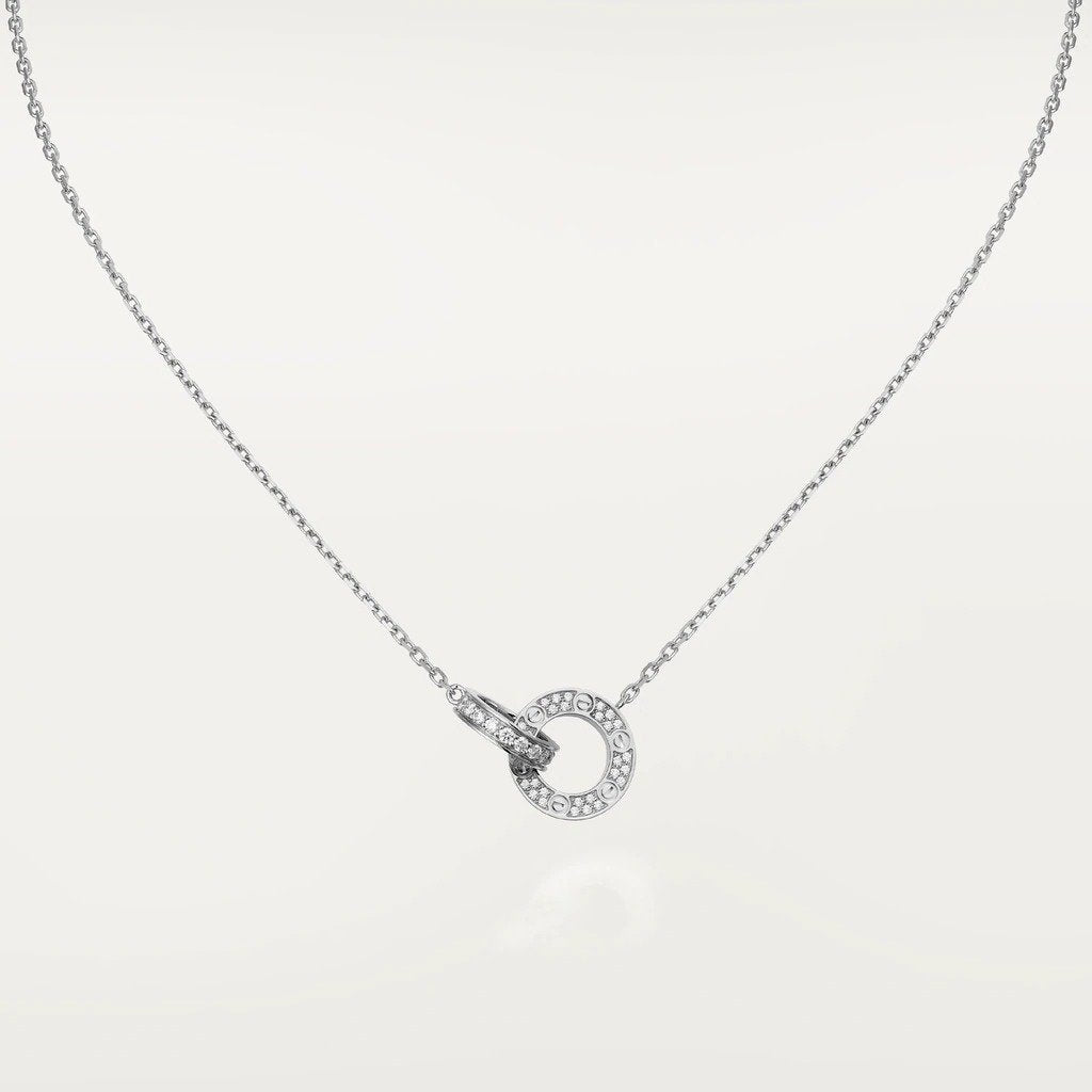 KADIR-LOVE NECKLACE DIAMOND-PAVED WHITE GOLD, DIAMONDS