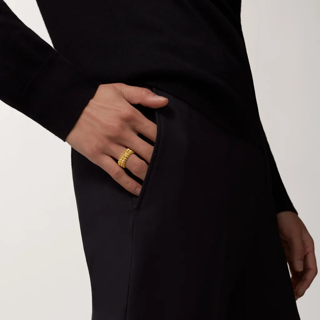 Caty-GENTLE BULLET HEAD-Gentle RING YELLOW GOLD