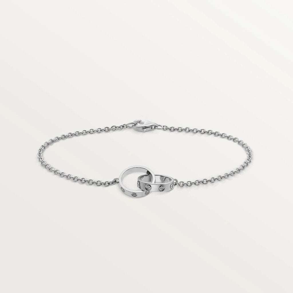 KADIR-LOVE BRACELET WHITE GOLD CHAIN