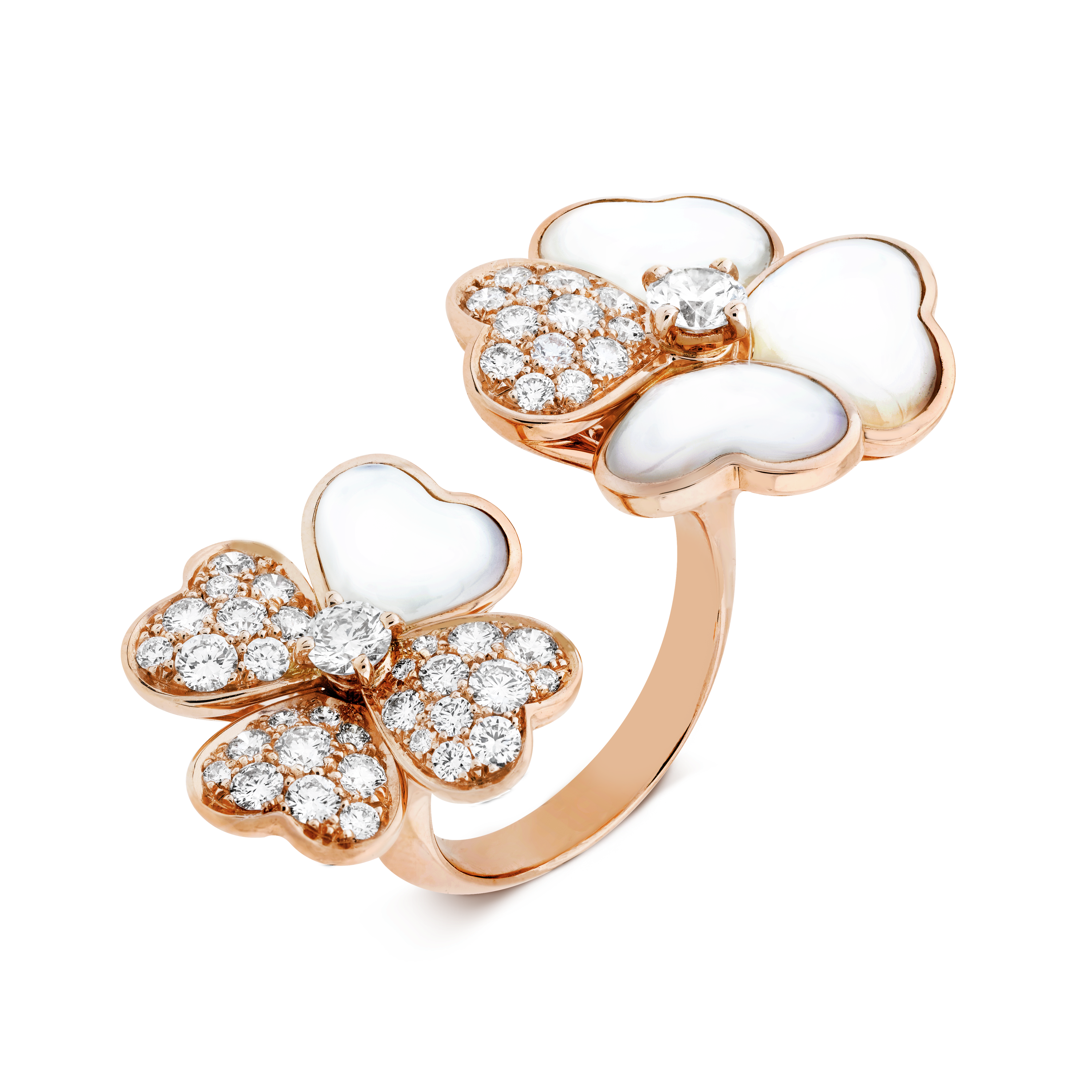 Cosmos Between the Finger ring  rose gold, Diamond
