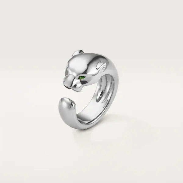PANTHERA PARDUS RING IN  WHITE GOLD