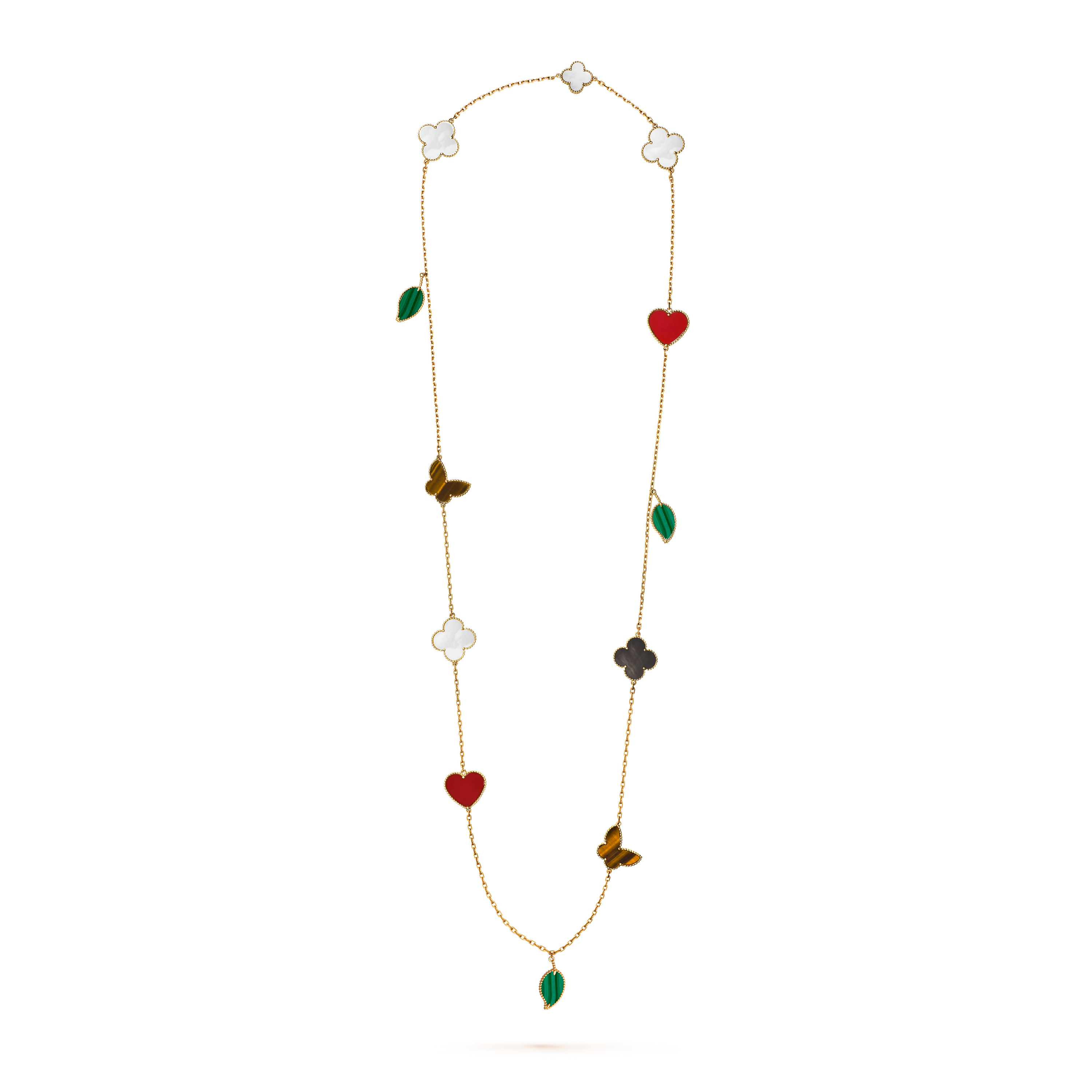 Lucky Alhambra long necklace, 12 motifs