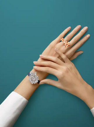 Frivole Between the Finger ring  rose gold, Diamond