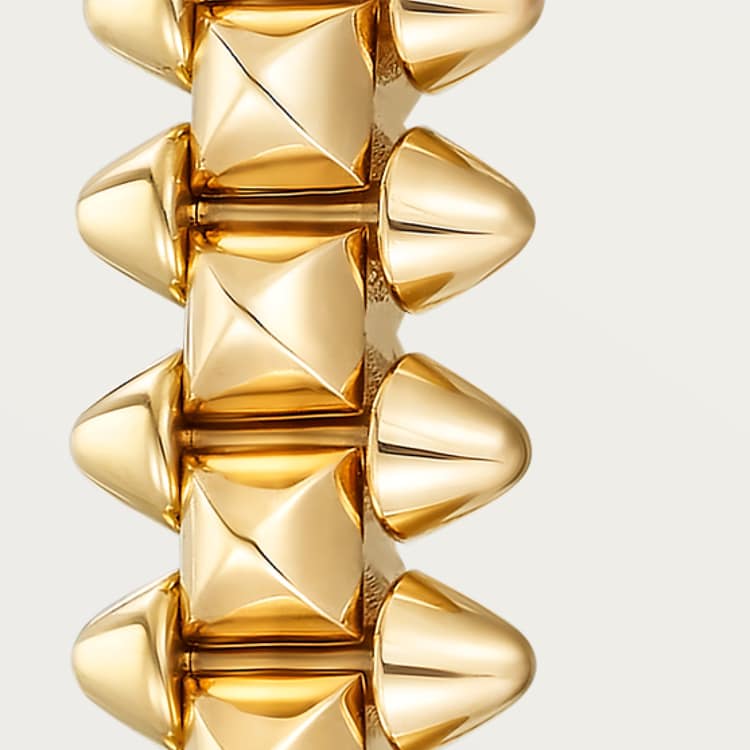 Carty Bullet Single Row Yellow Gold Bracelet Small Model