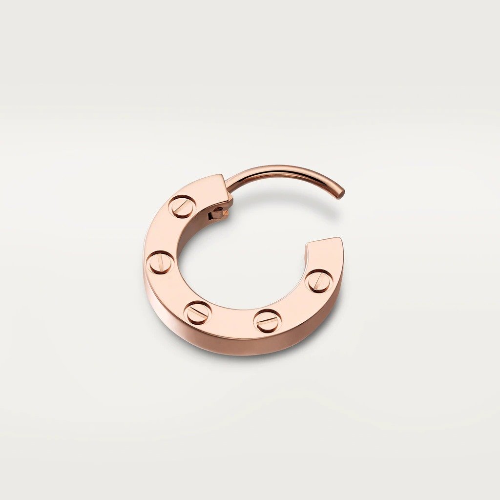 KADIR-LOVE SINGLE EARRING ROSE GOLD