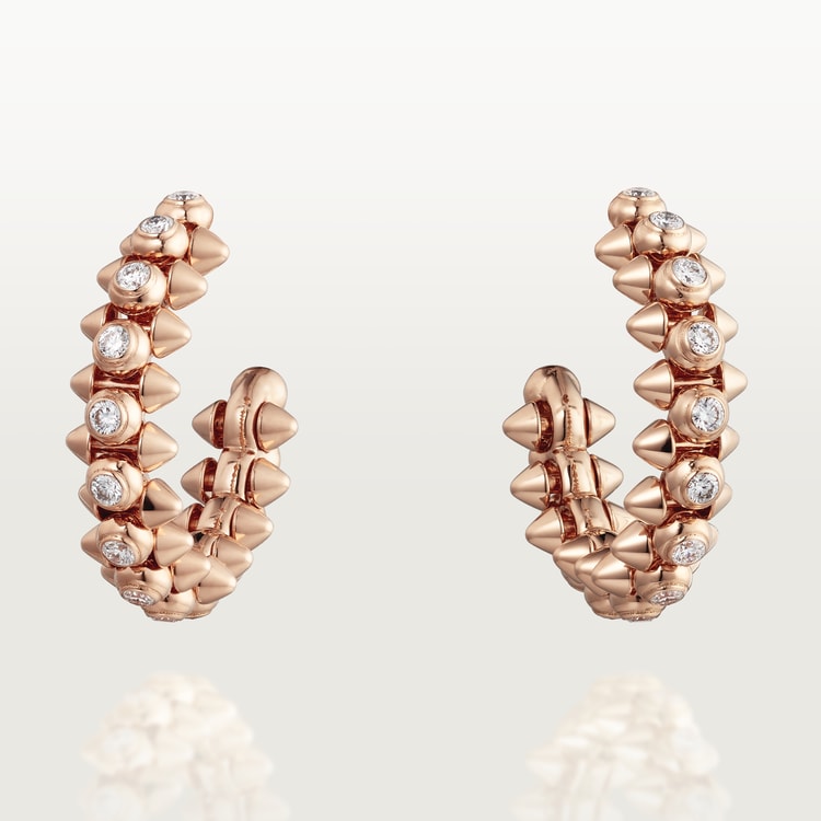 Caty-GENTLE BULLET HEAD-EARRINGS DIAMONDS