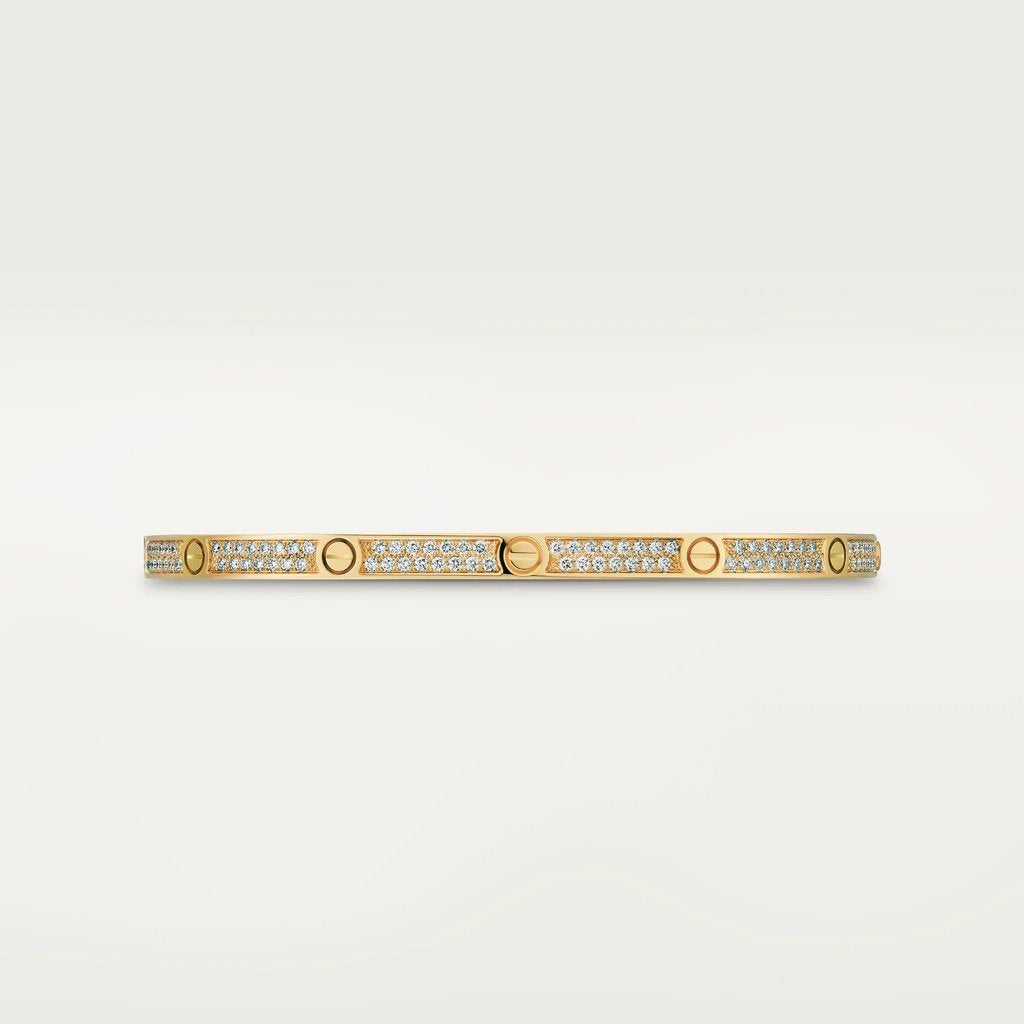 KADIR-LOVE BRACELET SMALL MODEL, PAVÉ YELLOW GOLD, DIAMONDS
