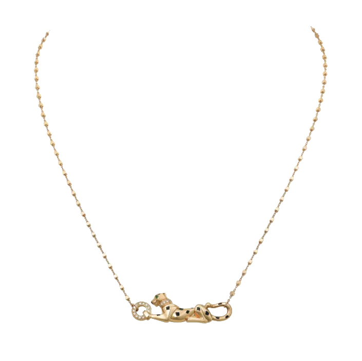 Kadir-Panthera Pardus Necklace in Yellow Gold