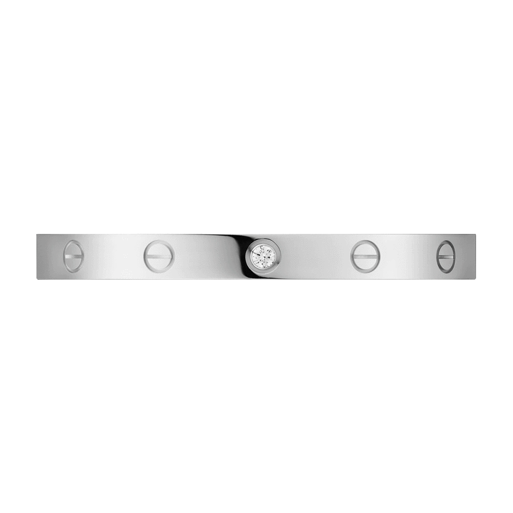 KADIR-LOVE BRACELET 1 DIAMOND WHITE GOLD, DIAMOND
