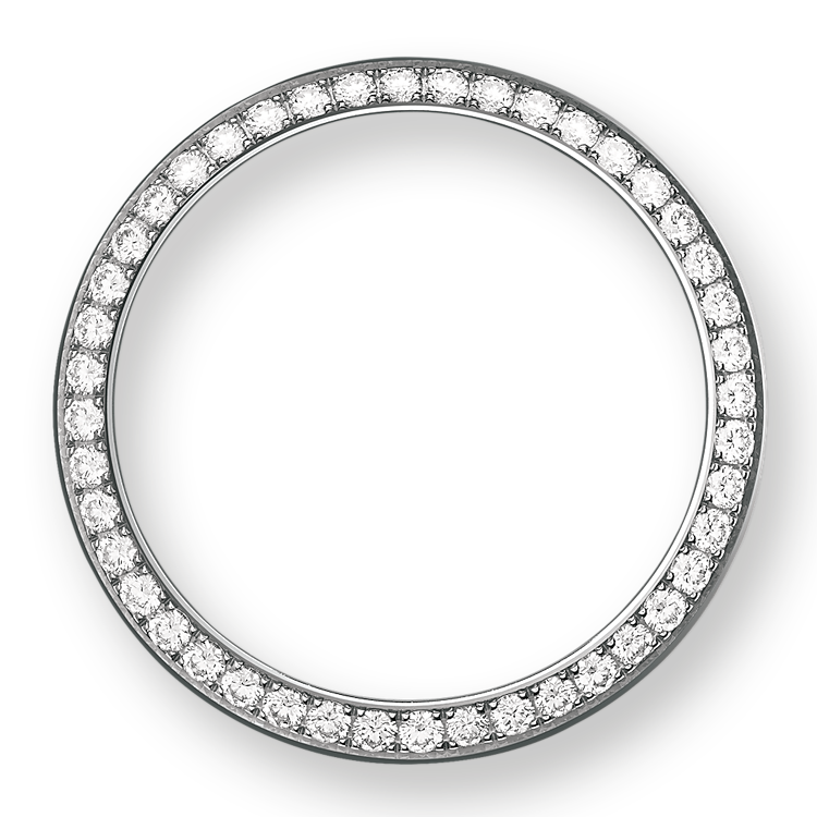 Classic watches LADY-DATEJUST Oyster, 28 mm, white gold and diamonds