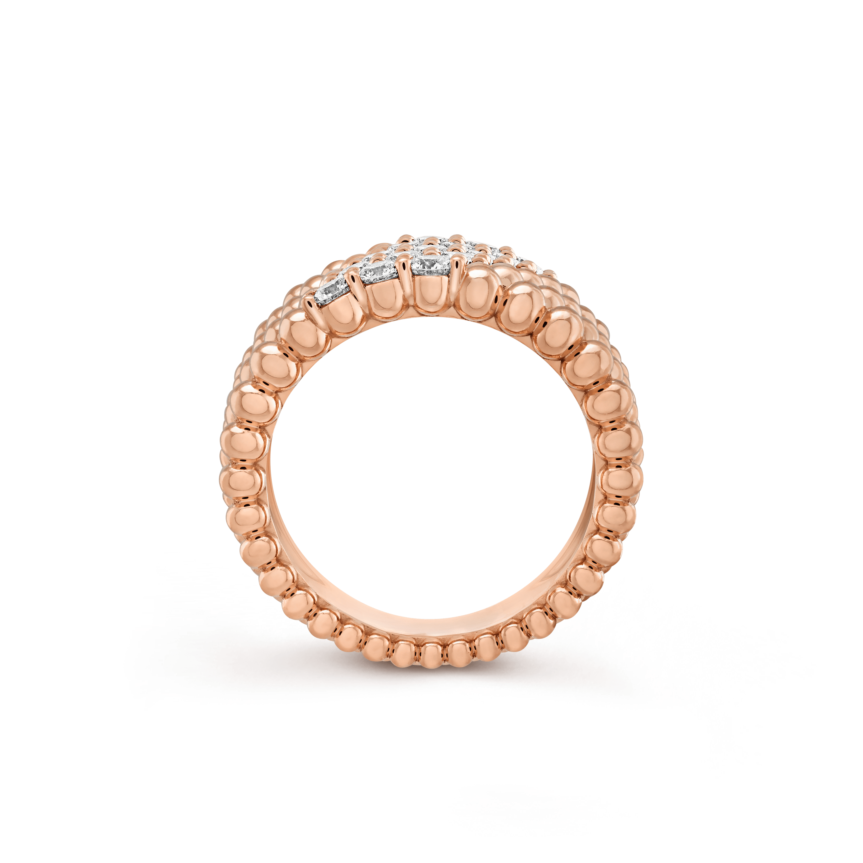 Perlée diamonds ring