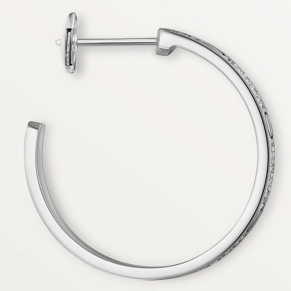 KADIR-LOVE EARRINGS WHITE GOLD, DIAMOND