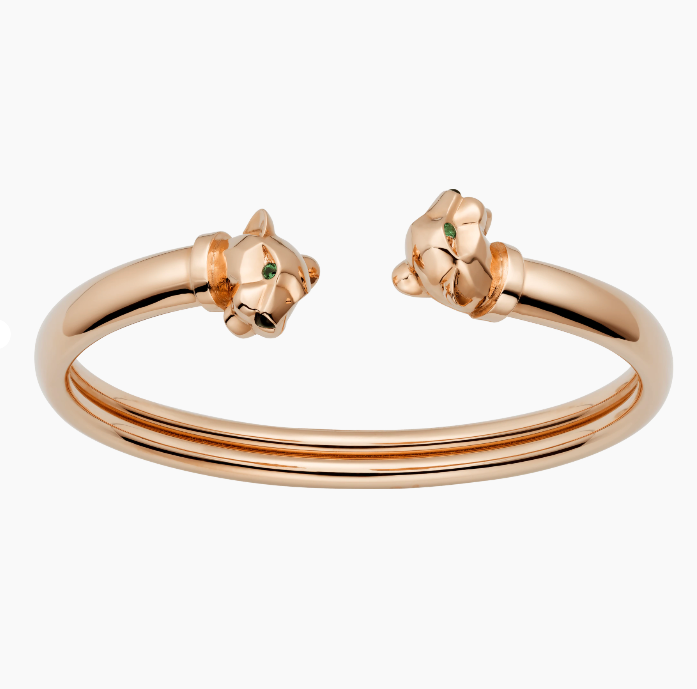 Carty Panther Pure Bracelet, Rose Gold, Double Head