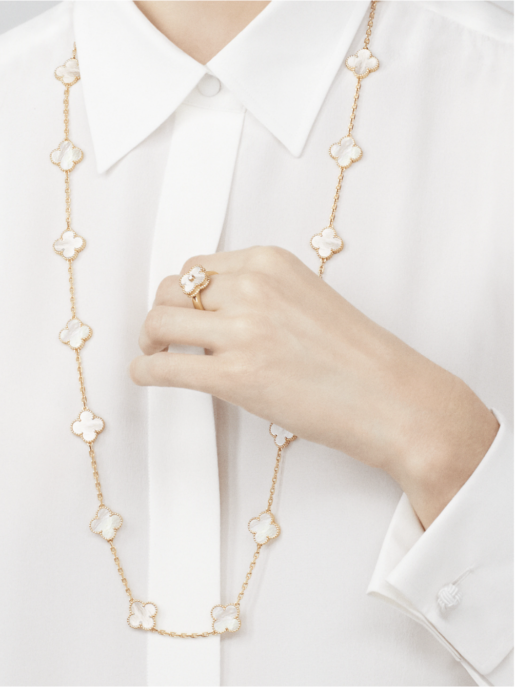 Van Cleef & Arpels Vintage Alhambra Pearl Ring