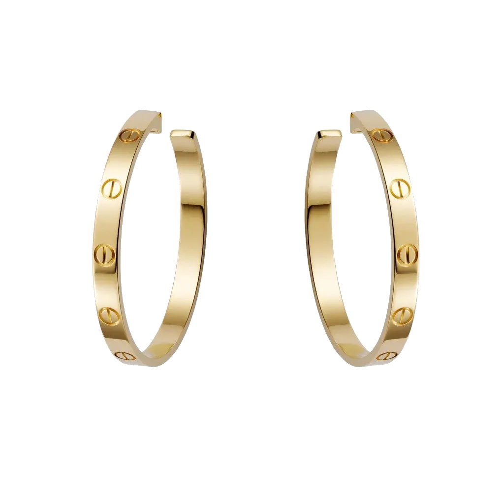 KADIR-LOVE EARRINGS  YELLOW GOLD