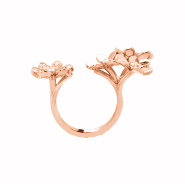 Frivole Between the Finger ring  rose gold, Diamond