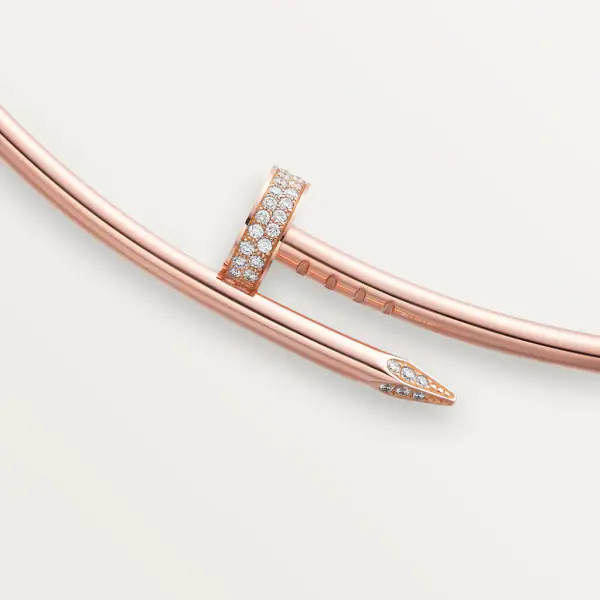 KADIR-ANILS-JUSTE UN CLOU NECKLACE ROSE GOLD, DIAMONDS