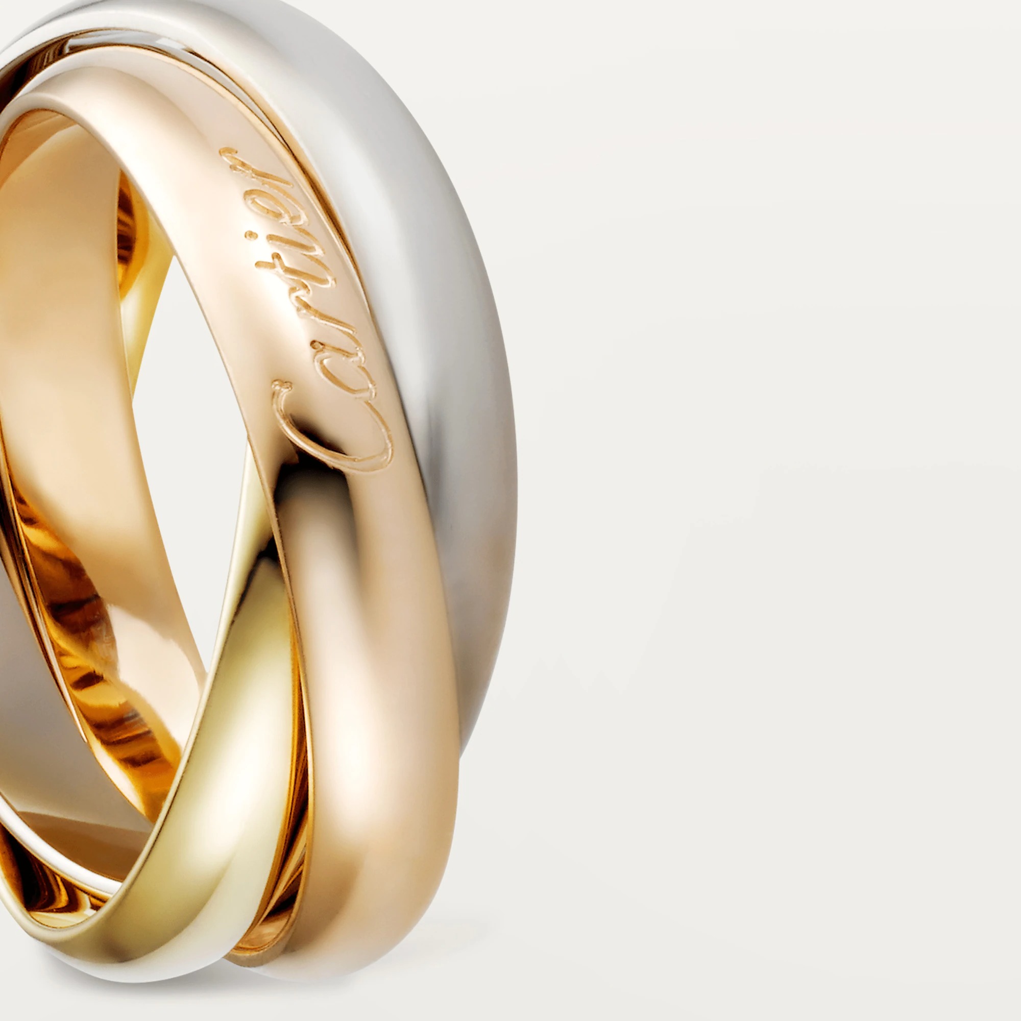 TRINITY RING, CLASSIC White gold, yellow gold, rose gold