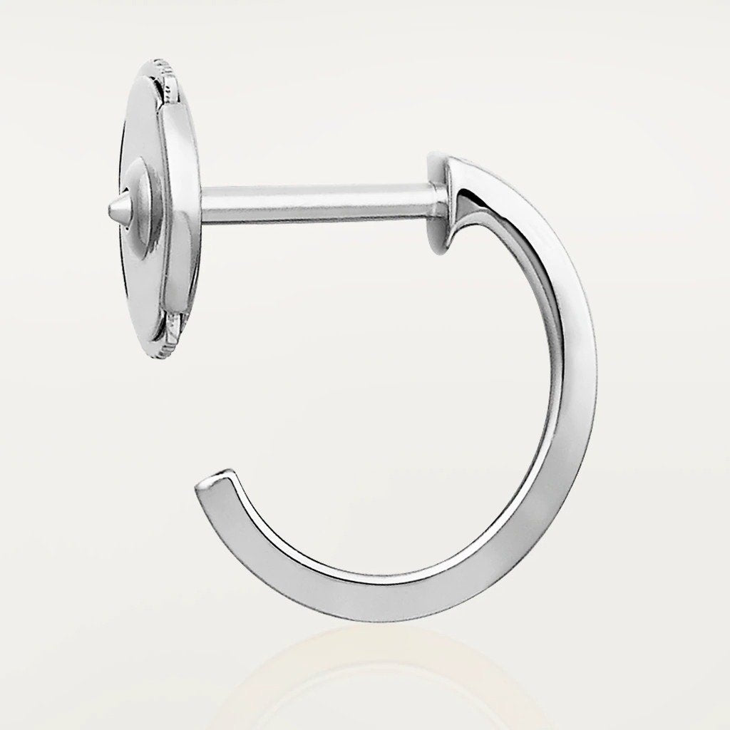 KADIR-LOVE EARRINGS WHITE GOLD  small size