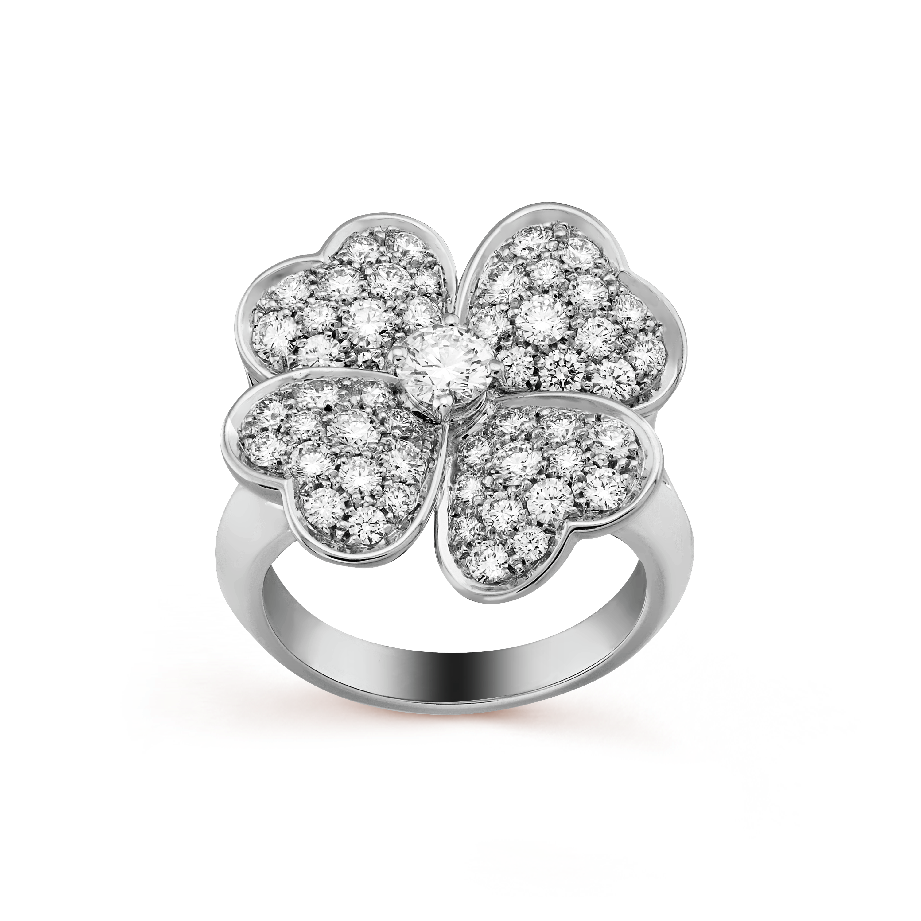 Cosmos medium model ring  white gold, Diamond