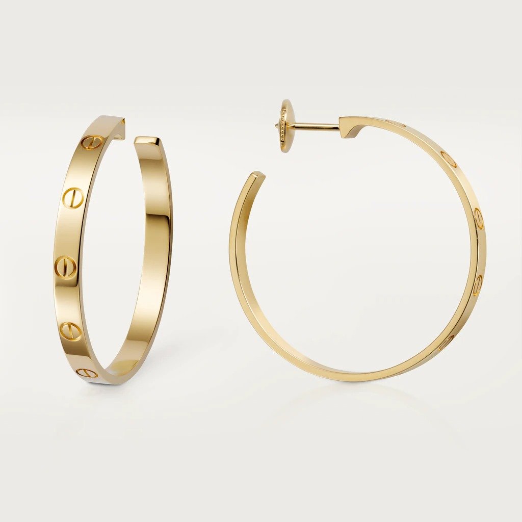 KADIR-LOVE EARRINGS  YELLOW GOLD