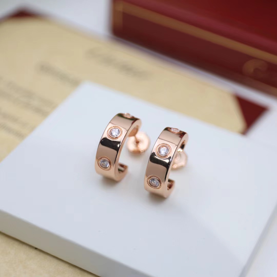 KADIR-LOVE EARRINGS 3 DIAMONDS