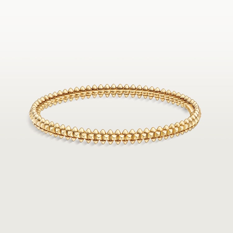 Carty Bullet Single Row Yellow Gold Bracelet Small Model