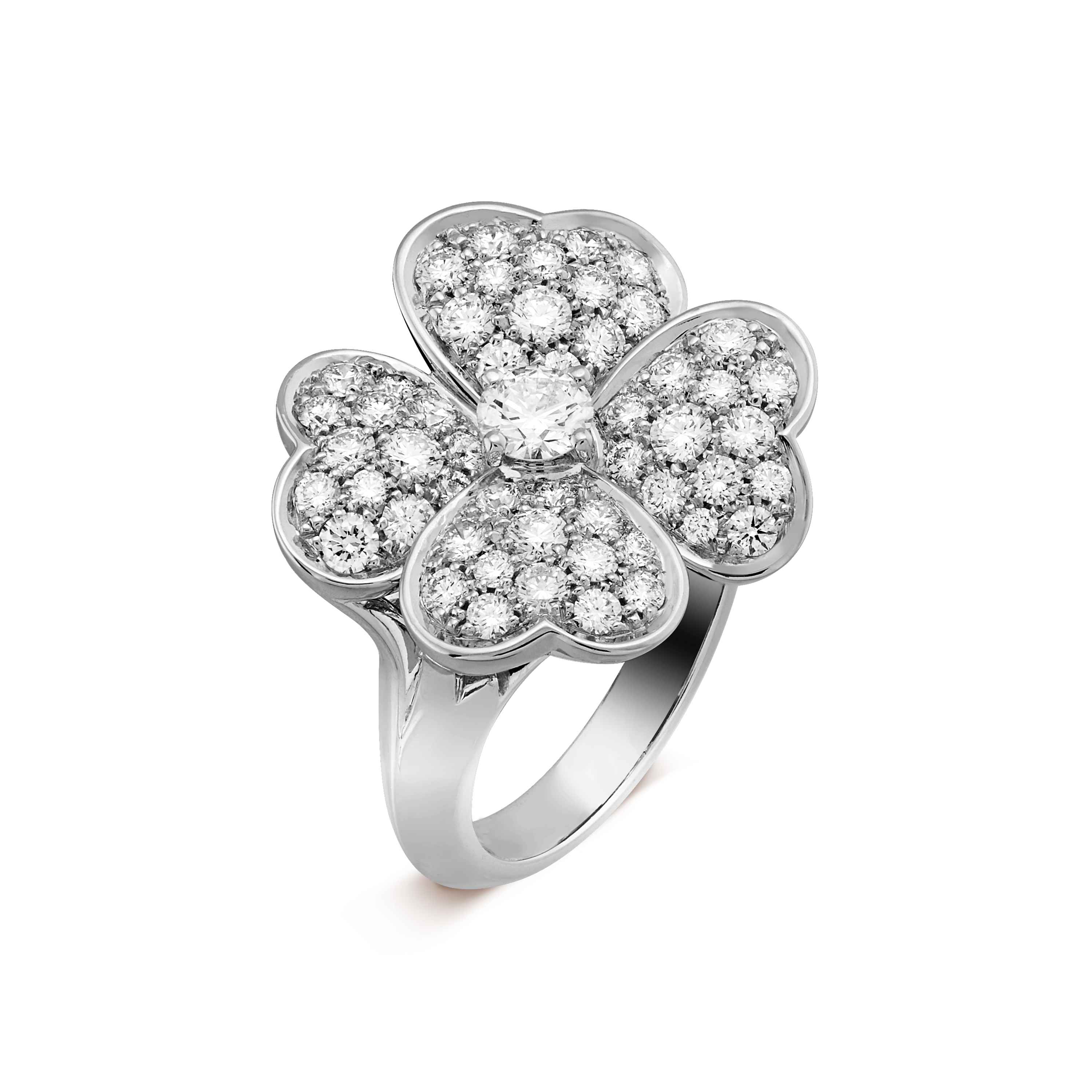 Cosmos medium model ring  white gold, Diamond