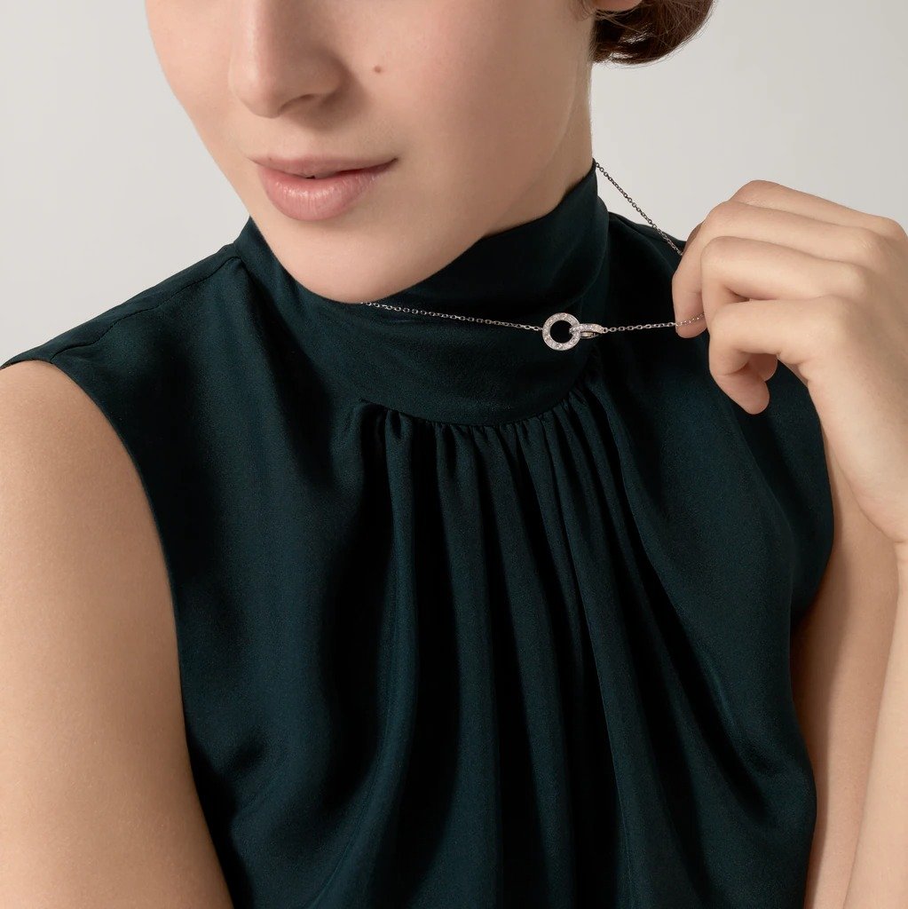 KADIR-LOVE NECKLACE DIAMOND-PAVED WHITE GOLD, DIAMONDS