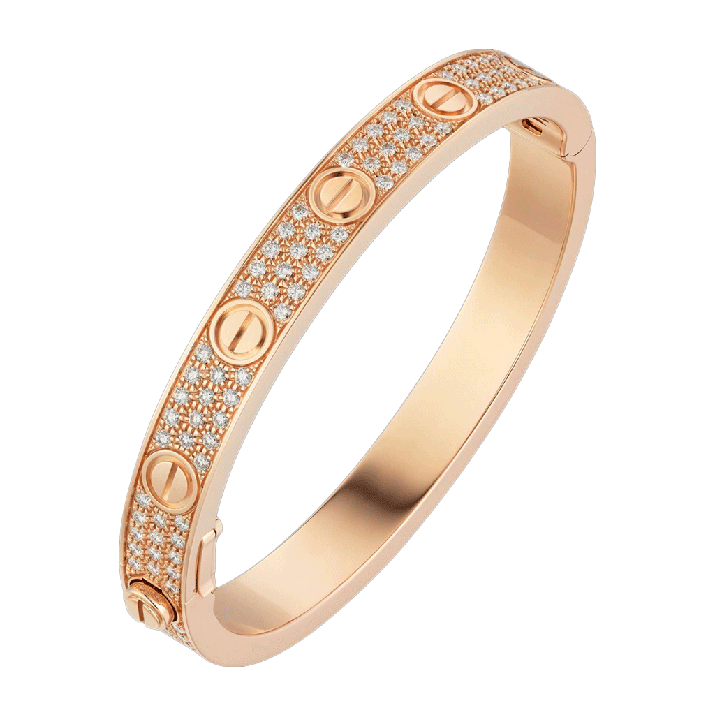 Kadir-LoveAmour Pavé Bracelet, Rose Gold
