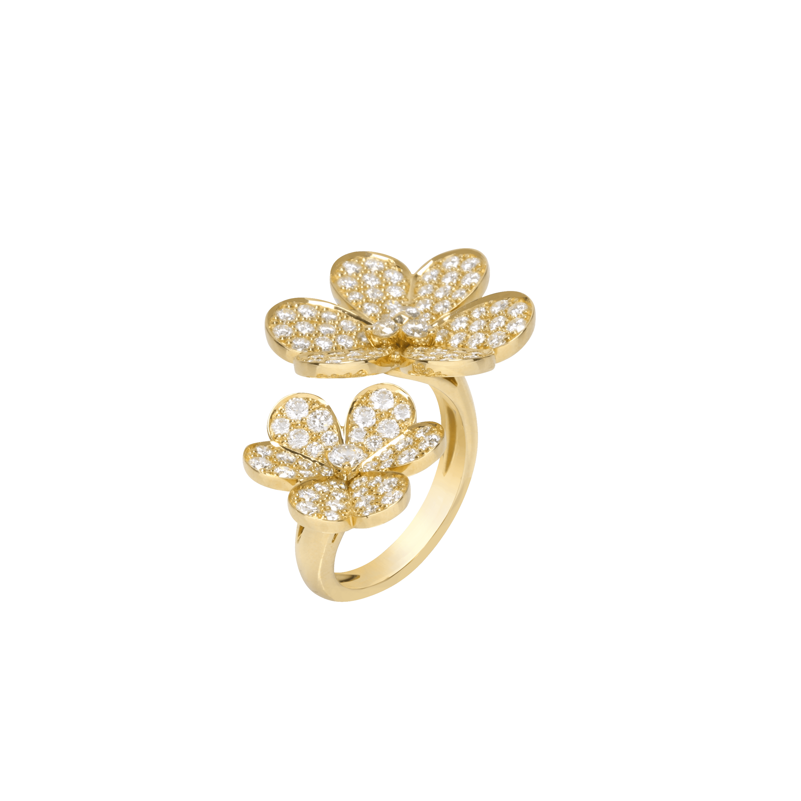 Frivole Between the Finger Ring yellow gold, Diamond